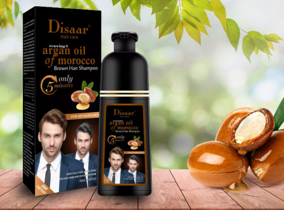 Shampoo con tinte anticanas - Disaar Collagen Argan Oil
