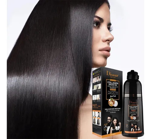 Shampoo con tinte anticanas - Disaar Collagen Argan Oil